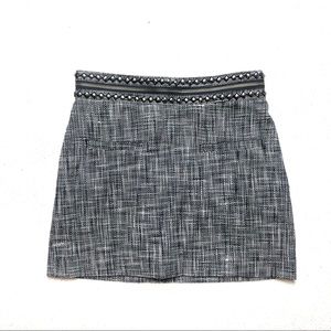 H&M tweed/studded skirt - H&M size 6, fits small